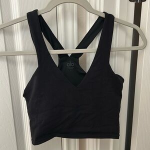 ALO cropped workout top with built in bra